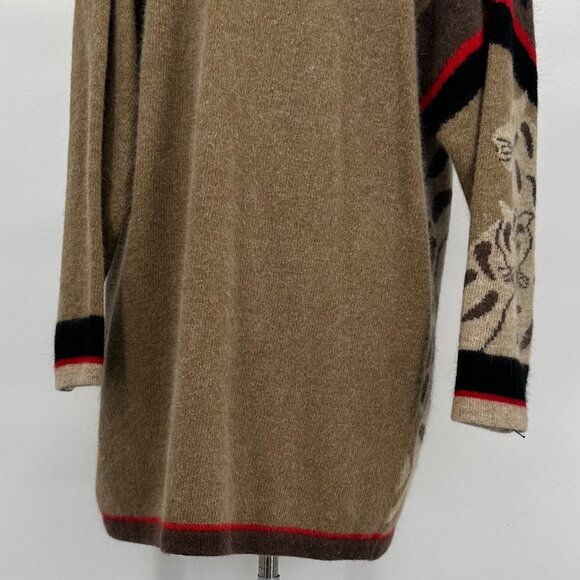 Vintage 1990s Mohair and Angora Oversized sweater with Lion - Picture 3 of 4